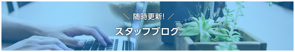 随時更新！スタッフブログ